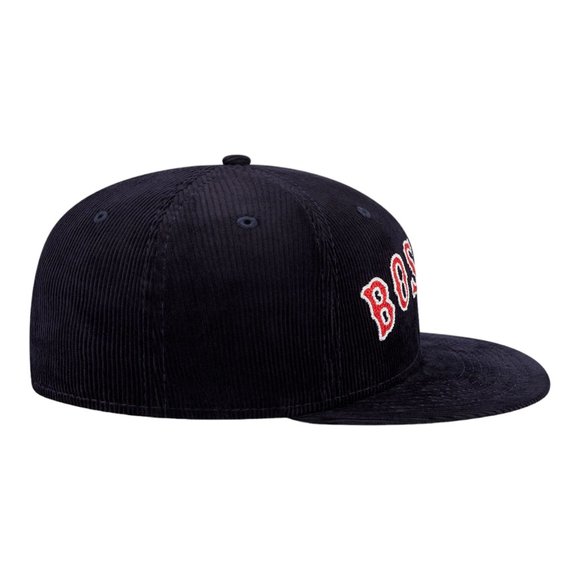 New Era Boston Red Sox Vintage Corduroy 59FIFTY Fitted Hat Cap Navy - Picture 5 of 7